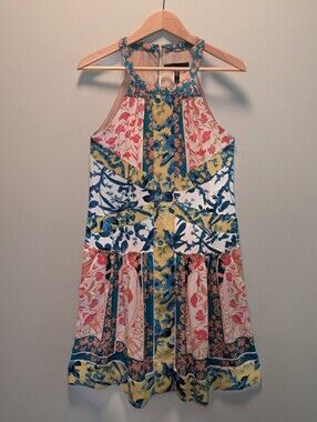 BCBGMaxAzria Sharlot Mixed Print Sleeveless Dress Size 2